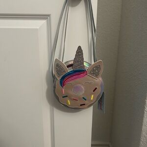 Cat & Jack Sparkly Unicorn Donut Bag